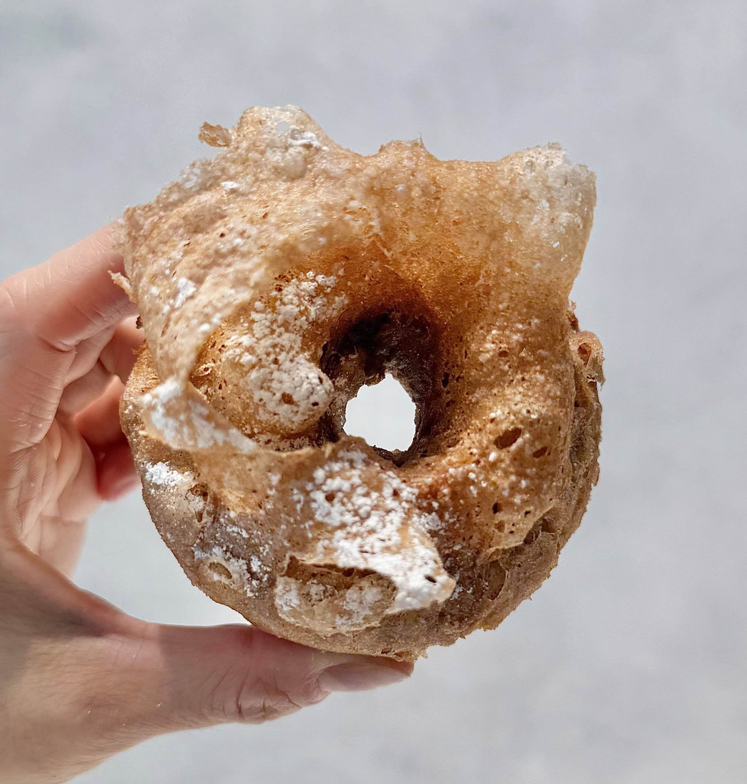 Taro Lace Batter Mochi Donut