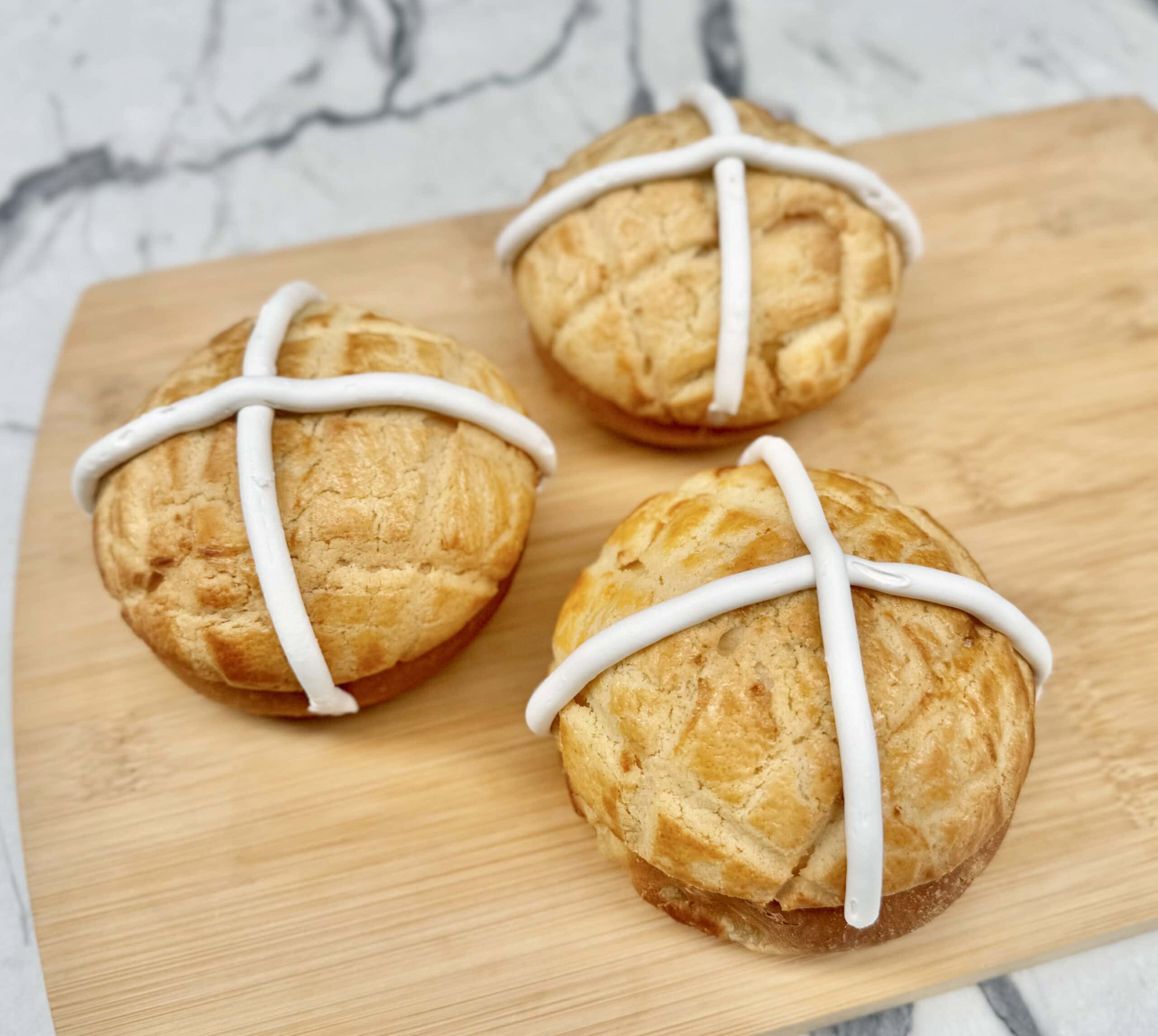 Pineapple Hot Cross Buns