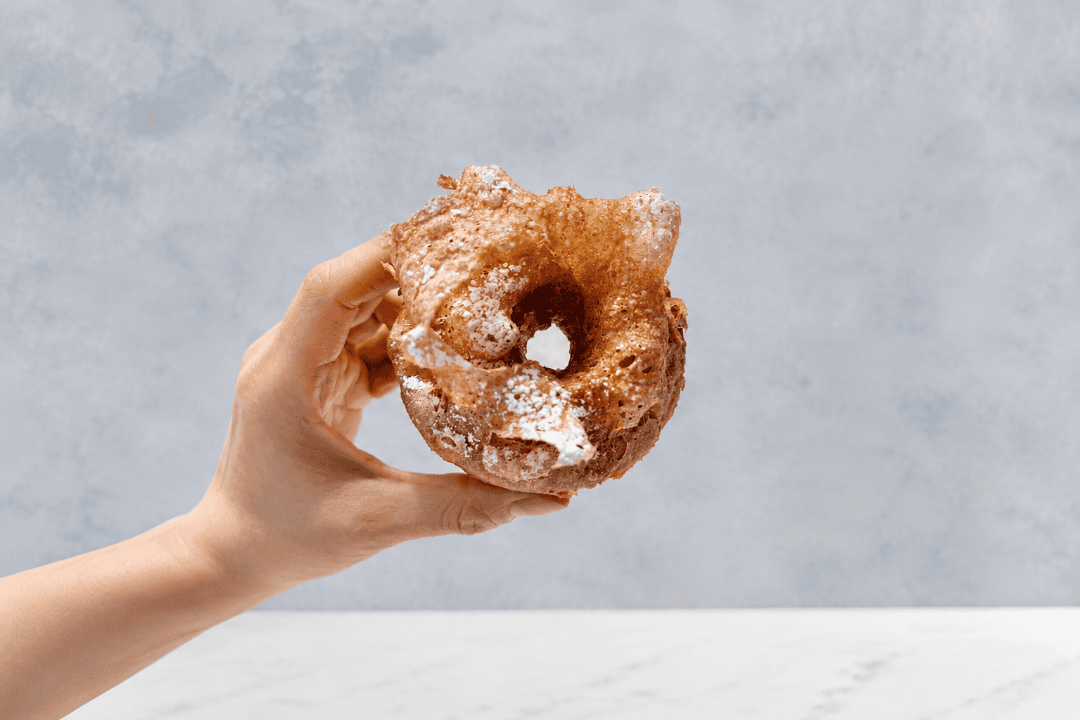 Taro Lace Batter Mochi Donut